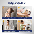 Westinghouse Natural Gas Tankless Water Heater Outdoor Installation Max 5.1 GPM 120,000 BTU, Temp Self Modulating Non Condensing High Efficiency Water Heater for House or Commercial, APOLO Performance