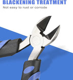 6-Inch Side-Cutting Pliers Diagonal Pliers with heavy Duty Nickel Chromium Steel Construction