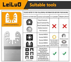 LEILUO 6Pcs Diamond Oscillating Multi Tool Blades Kit for Grout Removal Fit DeWalt Milwaukee Makita Ryobi and More