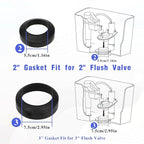 Universal Toilet Tank to Bowl Repair Kit Toilet Tank to Bowl Bolt & Gasket Hardware Kit for 2-Piece Toilet Seal American Standard Toilet Parts Toilet Repair Kit Inside Toilet Tank Replacement Kit