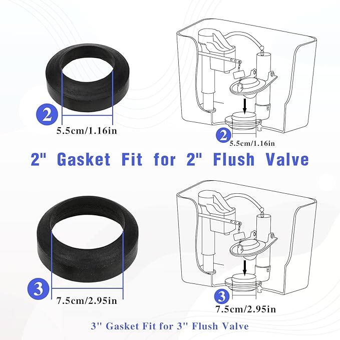 Universal Toilet Tank to Bowl Repair Kit Toilet Tank to Bowl Bolt & Gasket Hardware Kit for 2-Piece Toilet Seal American Standard Toilet Parts Toilet Repair Kit Inside Toilet Tank Replacement Kit
