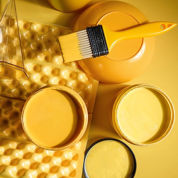 Dixie Belle Paint Company Chalk Finish Furniture Paint - Colonel Mustard (8oz) - Matte Retro Yellow Chic Chalk Mineral DIY Furniture Paint