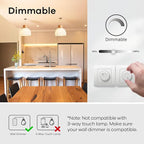 Linkind A19 LED Light Bulbs Dimmable, 60W Equivalent, Energy Efficient 9W, 2700K, 800 Lumens, E26 Standard Base, Lighting for Bedroom Living Room Home Office, 6 Packs