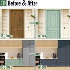 DWIL Matte Finish Furniture Paint - 32 Oz Wood Paint for Cabinets, Doors, Tables, and Dressers Refinishing - Water-Based, Non-Toxic & Odorless, Easy to Apply(French Light Green)-With Tools