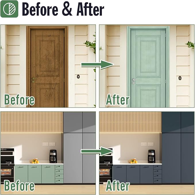 DWIL Matte Finish Furniture Paint - 5 Oz Wood Paint for Cabinets, Doors, Tables, and Dressers Refinishing - Water-Based, Non-Toxic & Odorless, Easy to Apply(Light Grey)-Trial Pack