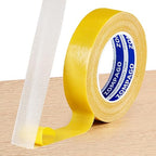 Heavy Duty Double Sided Mounting Tape, 1.18inx66FT, Clear Mesh Grip, Extra Strong Adhesive for Carpets, Wall Mounting, Picture Hanging and DIY Projects,Hand Tearable,Weatherproof