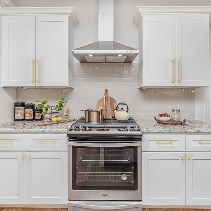 10 Pack Gold Cabinet Hardware - 8.8 Inch Pulls and Handles for Cabinets