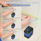 Laser Level, 100ft Self Leveling Green Cross Line nivel Laser, Lazer Leveler Tool for Picture Hanging Construction Floor Tile Wall Home Renovation, Indoor Outdoor Project