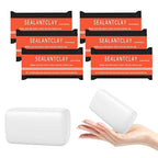 6 Pack White Seal Putty Quick Mending Waterproof White Sealant Putty - Ideal Sealing Clay for Air Conditioning Gaps, Drain Pipes & Duct Repair，Duct Seal Repair