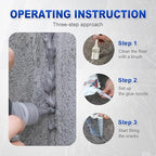 2026 New Concrete Crack Filler, Heavy-Duty Concrete Crack Repair Adhesive with Fill Tip– Quick-Drying Waterproof Sealer for Outdoor Concretes, Home Repairs, and Renovations (Grey, 200G)