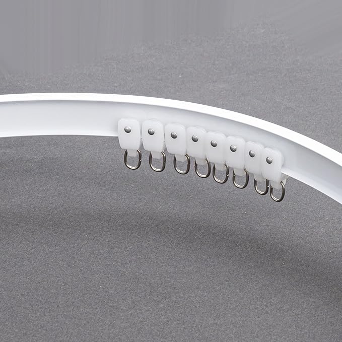 Bendable Ceiling Curtain Track White Pulley 20pcs