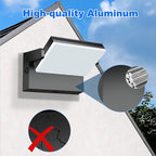 Juyace 120W LED Wall Light Outdoor Flood Lighting Exterior Fixtures 360 °Rotation 5000K for Garage Yard Barn Area Backyard Building 4pack