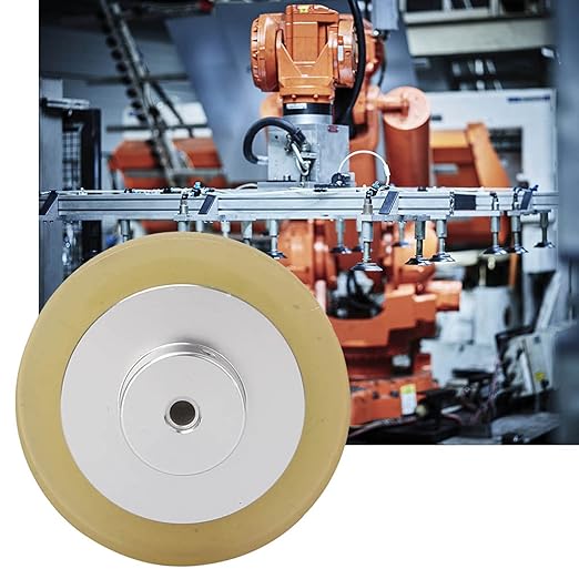 Industrial Encoder Meter Wheel Aperture 6 mm Rotary Encoder Measurement Meter Wheel 200-300mm for Marking Machine Inkjet Printer Aluminum Alloy Rubber(200)