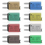 ATM Manual Resettable Fuse Low Profile Mini Blade Fuses 5A 6A 7.5A 10A 15A 20A 25A 30A Amp Automotive Circuit Breaker Fuses Reset Fuses Assortment Kit Boat Marine RV Car Truc DC 12V 28 Volts