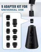 ALEASHA Pull Down Kitchen Faucet Head Replacement,3-Function Sink Spray Nozzle with 9 Adapters,Compatible with Moen,American Standard,Delta,Kohler Faucets,Matte Black