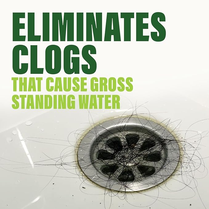 Green Gobbler Ultra Concentrated Drain Clog Remover & Cleaner | Powerful Hair, Grease & Soap Dissolver for Bathroom, Kitchen, Shower, Sink & Toilet | Safe for Pipes & Septic Systems | 2 Pack