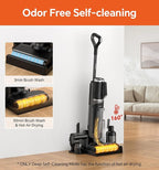 IMAGIC M3 Combo Wet Dry Vacuum Cleaner, 4-in-1 Cordless Vacuum Mop Combo for Multi-Surface, Lightweight & Handheld Vacuum Mop All in One with Edge Cleaning, Self-Cleaning & Hot Air Drying, Grey