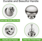TUNNY 10 Pack Cabinet Knob- Brushed Nickel Furniture Hardware Handles for Kitchen Cabinets Bedroom Dresser Wardrobe Cabinet Pulls