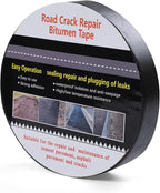 Boshen 1 Roll 1.57in x 33 FT Asphalt Crack Tape Self-Adhesive Asphalt Crack Filler Asphalt Joint Repair for Driveway Parking Lot Roof Asphalt Cement Road(3mm Thick), No Torch Required