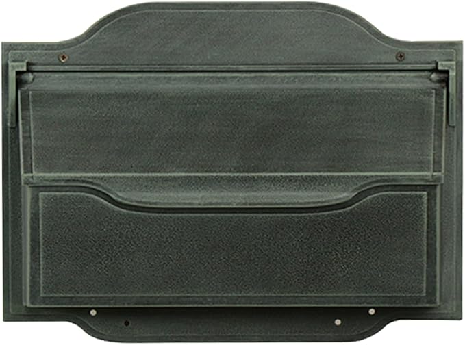 Special Lite Contemporary Horizontal Wall Mount Mailbox - Verde Green Aluminum Mailbox for Wall Mount - SHC-1002-VG