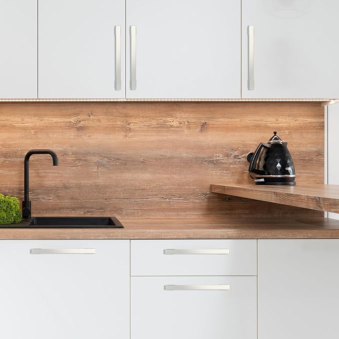 COTYKILEY 6 Pack 12.6 Inch(320mm) Brushed Satin Nickel Cabinet Handles Kitchen Cabinet Pulls Cabinet Door Handles Kitchen Cabinet Hardware