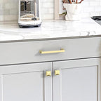 10 Pack Gold Cabinet Knobs Kitchen Brushed Brass Cabinet Pulls Gold Knobs for Dresser Drawer Hardware for Cupboard