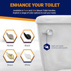 Toilet Handle Replacement (Chrome Polished, Front Mount)