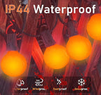 25 Pack G40 Orange Halloween Replacement Light Bulb, G40 Orange Christmas Lights Bulbs for Halloween Outdoor Patio String Lights, E12 Candelabra Base Night Light Bulbs, 5 Watt, 120 Volt