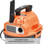 Armor All, AA255 , 2.5 Gallon 2 Peak HP Wet/Dry Utility Shop Vacuum , Orange