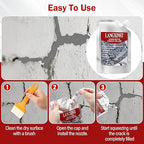 2 PCS Concrete Crack Filler, Cement Crack Repair Sealant, Self Leveling Concrete Filler for Driveways, Walkways, Patios, Outdoor Joint Repair Waterproof