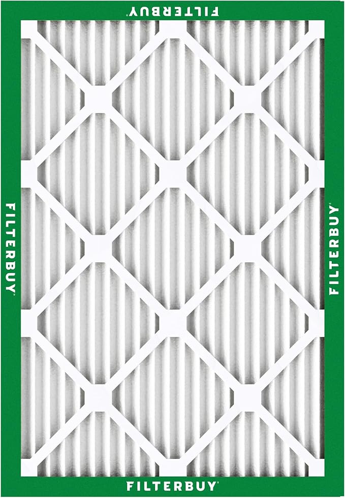 Filterbuy 18x22x1 Air Filter MERV 8 (MPR 700) Dust Defense Replacement (6-Pack), Electrostatic Pleated HVAC AC Furnace Filters, Made in USA (Actual Size: 17.75 x 21.75 x 0.75)