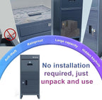 Package Delivery Boxes for Outside,Parcel Drop Boxes with Lock,Custom Address Stickers Package Drop Boxes for Outside is Weatherproof,Package Delivery Box for Porch,No Installation(17.7*18.1*43.15 in)