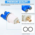 RP19804 Delta Shower Cartridge Replacement for Delta 1300/1400 Series Single Handle Bathtub Shower Faucet Replacement Parts Delta Monitor Shower Tub Cartridge with RP22734 Bonnet Nut (1993-2007)