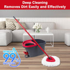 10 Pack Spin Mop Replacement Head Mop Refill Compatible with Ocedar Triangle Swivel Mops Microfiber Swivel Mop Refill,Deep Clean,Machine Washable and Easy to Replace