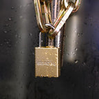 SEPOX® Ultra-Durable Anti-Rust Outdoor Padlock - Gold Aluminum 38mm 1-1/2" with Long Shackle & 3 Big Keys Ideal for Gate, Storage, Locker, Fence & Lock-Out, High Security