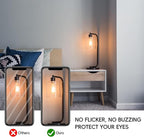 Jensense Vintage LED Edison Bulbs 8Watt Dimmable Light Bulbs 2700K Warm White, E26 LED Bulb 60watt Equivalent, Vintage Bulbs 800lm CRI 90 Clear Glass 6 Packs