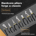 Vivicreate 7-Piece Pliers Set Heavy Duty Multipurpose Tools for Home Repair DIY Auto Electrical Work Includes Long Nose Slip Joint Linesman and Diagonal Pliers Alicates de Corte Herramientas