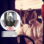 Half & Full Face Respirator Mask with Filters, Gas Masks for Construction Work, Paint, Dust, Spray, Welding, Sanding