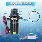 37041-0010 Toilet Pump Assembly Kit, Marine and RV Electric Toilet Macerator Sub Assembly Kit Compatible with Jabsco 37010-, 12V