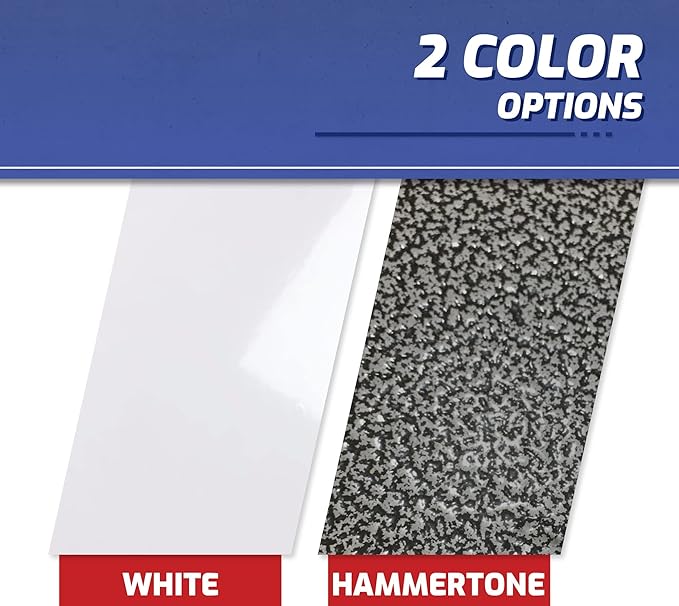 SafeRacks 3x8 Overhead Garage Storage Rack - 500 Pound Weight Capacity Height Adjustable Steel Ceiling-Mounted Rack with Accessories (Hammertone) (12"-21")