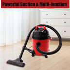 4 Gallon Wet Dry Shop Vac, Powerful Suction Shop Vacuum with Attachments, Portable Heavy-Duty Shop Vacuum 3 in 1 Function for House, Garage & Workshop