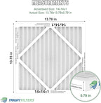 14x14x1 Air Filter 4 Pack, MERV 8 Pleated Dust Defense Air Filters Replacement Air Conditioner HVAC AC Furnace Filter, Durable and Lightweight