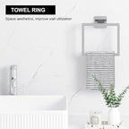 15-Pieces Brushed Nickel Bathroom Accessories Set, 23.6 Inch Bath Towel Bar Set, Stainless Steel Bathroom Hardware Set, Towel Racks for Bathroom Wall Mounted.