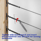 30-Pack Cable Railing Kit T316 Stainless Steel Adjustable Angle Cable Railing Hardware for Wood Posts,Black