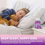 Magnesium Gummies for Kids, Sugar-Free Magnesium Citrate Gummies, Great Tasting Calm Magnesium Gummies for Adults & Kids, Support Sleep, Bone & Muscle Health, Nerve Relaxation, 60 Grape Gummies