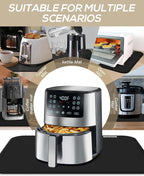 2Pack Heat Resistant Mat for Countertop, 16x20in Hot Pads for Kitchen Countertop Protector,Silicone Heat Resistant Mat for Air Fryer, Deep Fryer, Oven