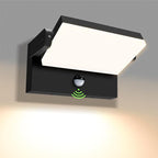 ALUSSO® 20W/40W/55W LED Outdoor Motion Sensor Wall Light, 3000K/4000K/6500K Exterior Lighting Fixtures, 360° Rotatable Wall Pack Lights, Aluminum IP65 Waterproof Sconce for Porch Patio Garage, Black