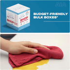 Angel-in-Armor Shop Towels (14”x14”) – 1000 Unit Box of Lint-Free Cotton Shop Towel Cleaning Rags – Durable Shop Rags for Auto, Garage, Industrial, and Commercial Use