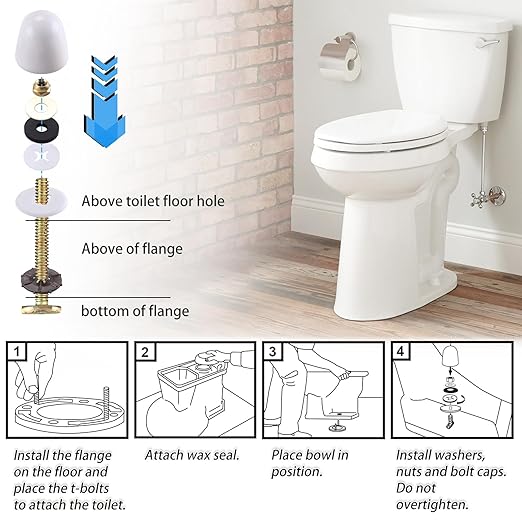 Toilet Wax Ring Extra Thick with Reinforced Polyurethane Core for Sealing Against Gas/Odor and Water Leaks Toilet Wax Ring with Metal Studs for 3" and 4" Waste Lines.Yellow, 1-Pack