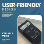 Ligno Scanner SD Pinless Moisture Meter - Wood Moisture Meter for Different Wood Species, Panels and Floor Planks - Dual-Depth Humidity Tester for Woodworking & Flooring